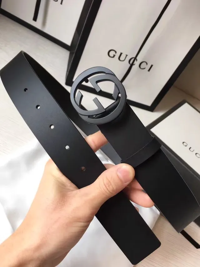 Gucci GG Marmont Matte Black Leather Belt 2