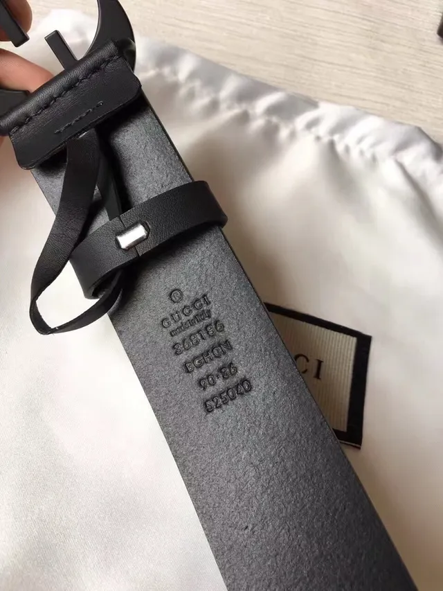 Gucci GG Marmont Matte Black Leather Belt 3