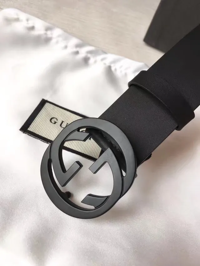 Gucci GG Marmont Matte Black Leather Belt 6