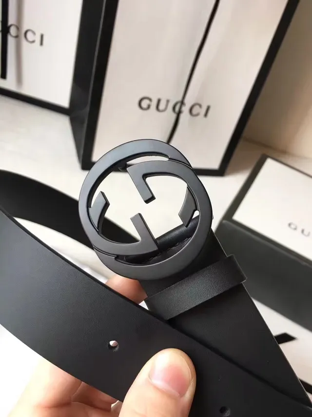 Gucci GG Marmont Matte Black Leather Belt 7