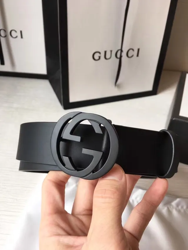 Gucci GG Marmont Matte Black Leather Belt 8