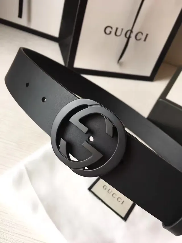 Gucci GG Marmont Matte Black Leather Belt 9