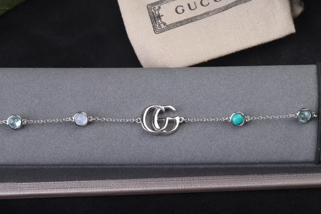 Gucci GG Marmont Multi-Gemstone Sunflower Bracelet 6