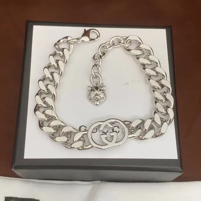 Gucci GG Marmont Silver-Tone Curb Chain Necklace 5