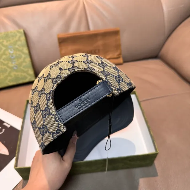 Gucci GG Monogram Canvas and Leather Baseball Cap 3