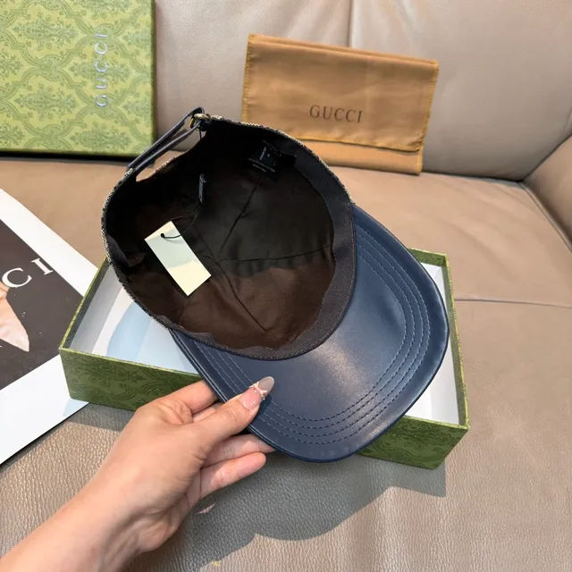 Gucci GG Monogram Canvas and Leather Baseball Cap 5