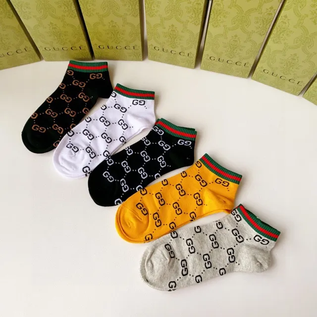 Gucci GG Monogram Multicolor Monogrammed Low-Cut Ankle Socks 4