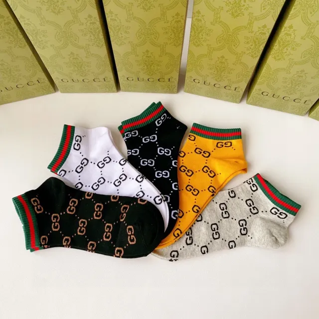 Gucci GG Monogram Multicolor Monogrammed Low-Cut Ankle Socks 6