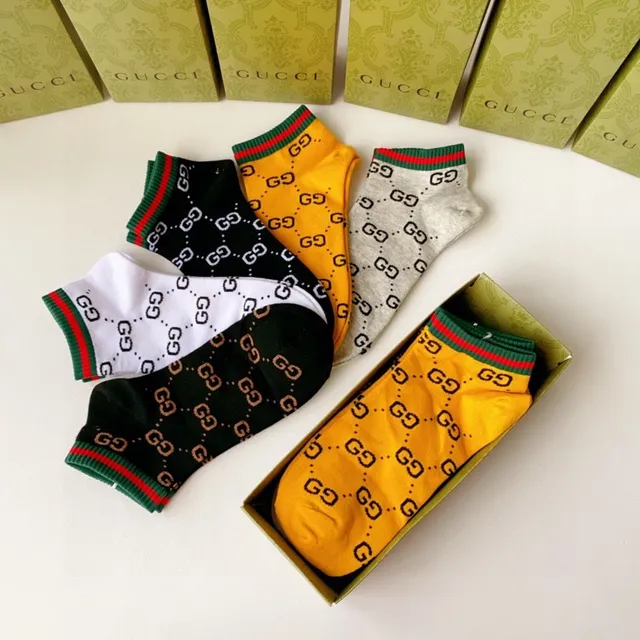 Gucci GG Monogram Multicolor Monogrammed Low-Cut Ankle Socks 8