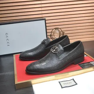 Gucci Horsebit 1955 काला Embossed GG Monogram लोफर