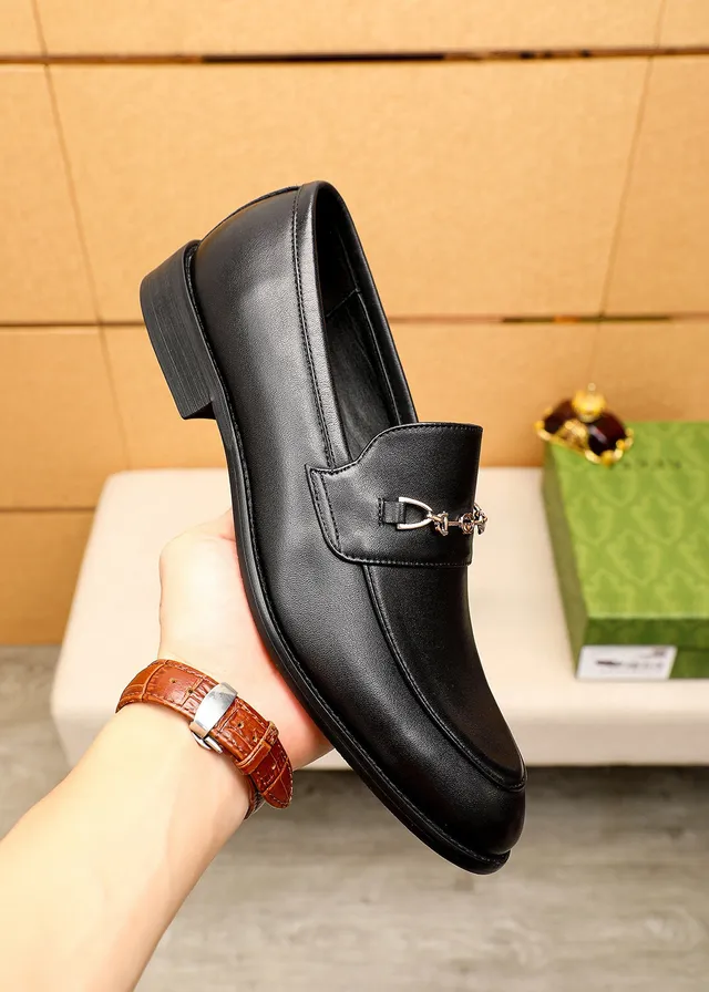 Gucci Horsebit 1955 Black Leather Horsebit Loafers 7