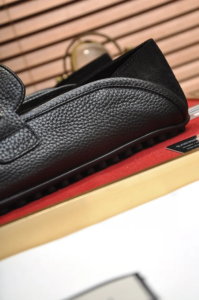 Gucci Horsebit 1955 Couro preto texturizado dourado Horsebit loafers 2