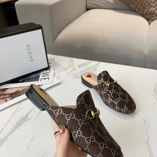 Gucci Horsebit 1955 Brown GG Monogram Horsebit Loafers