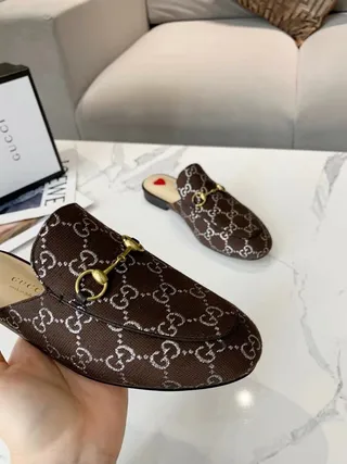 Gucci Horsebit 1955 Marron GG Monogram Horsebit Mocassins 2