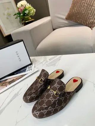 Gucci Horsebit 1955 Marron GG Monogram Horsebit Mocassins 7