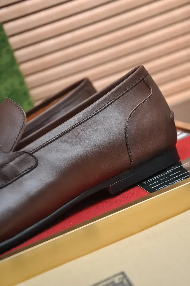 Gucci Horsebit 1955 भूरी चमड़े का Horsebit लूफर 9