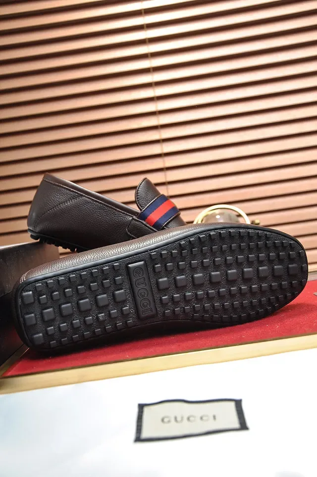 Gucci Horsebit 1955 Brown Pebbled Leather Loafer 4