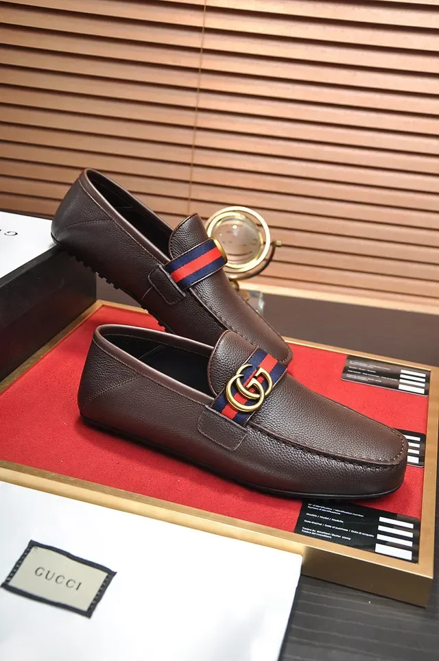 Gucci Horsebit 1955 Brown Pebbled Leather Loafer 5