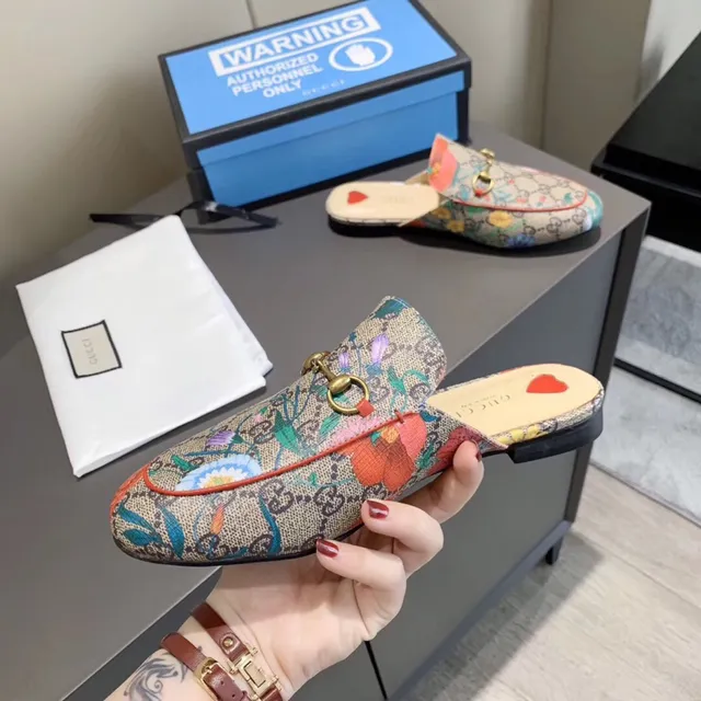 Gucci Horsebit 1955 Floral GG Canvas sans dos Mule Loafers 4