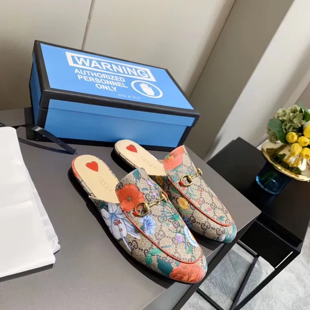 Gucci Horsebit 1955 Floral GG Canvas sans dos Mule Loafers 5