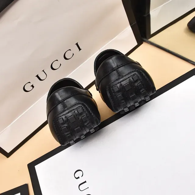 Gucci Horsebit 1955 GG Monogram Canvas Black Loafers 2