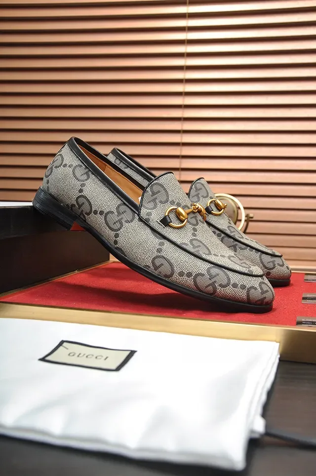 Gucci Horsebit 1955 GG Monogram Canvas Loafers 6