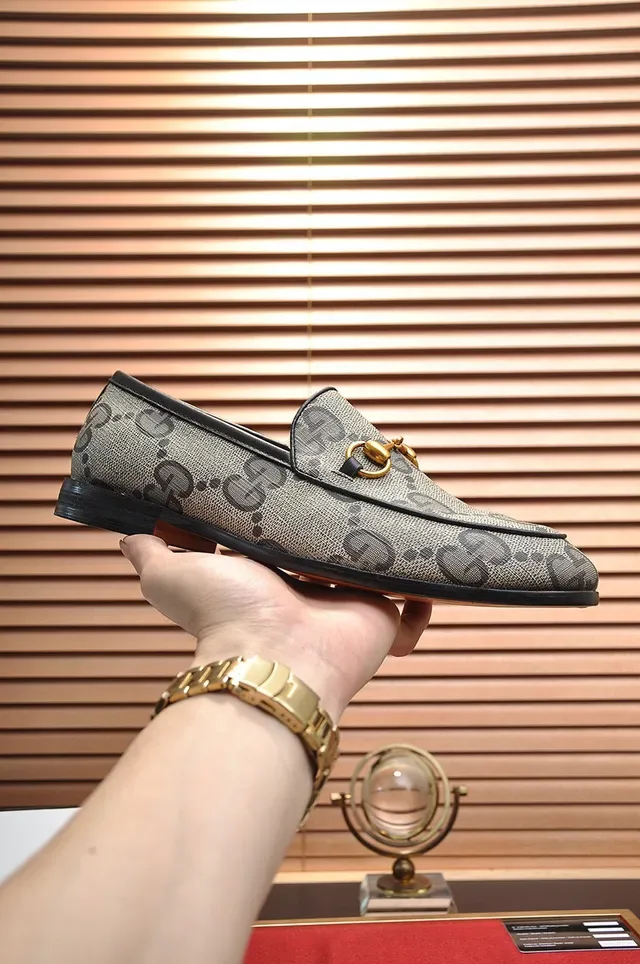 Gucci Horsebit 1955 GG Monogram Canvas Loafers 8
