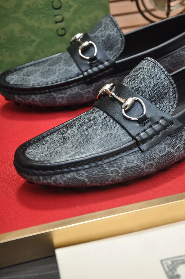 Gucci Horsebit 1955 GG Monogram Canvas Loafers 8