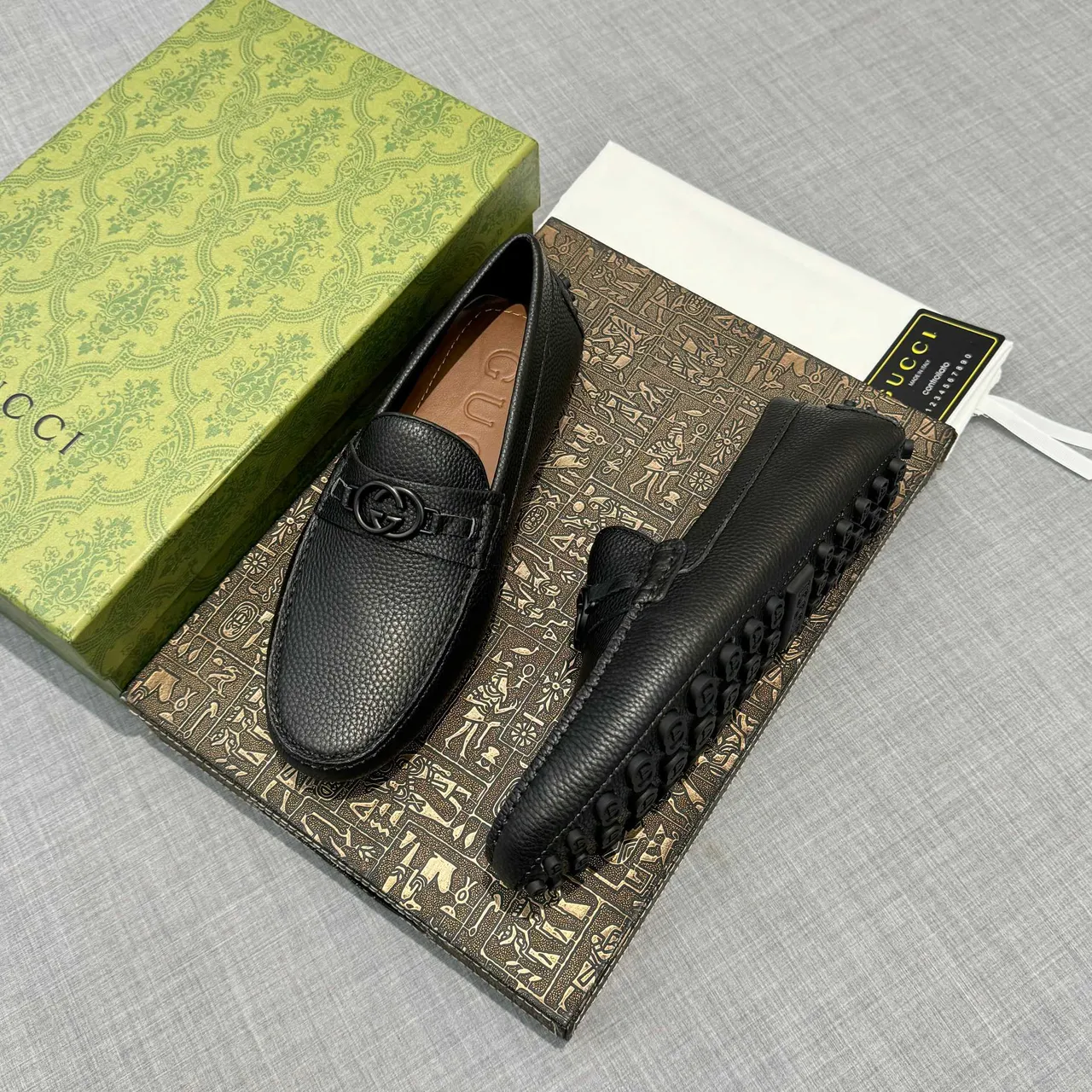 Gucci Horsebit 1955 Loafer Black Pebbled Leather Loafer 2