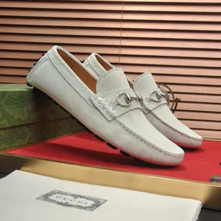 Gucci Horsebit 1955 Off-White 麂皮乐福鞋
