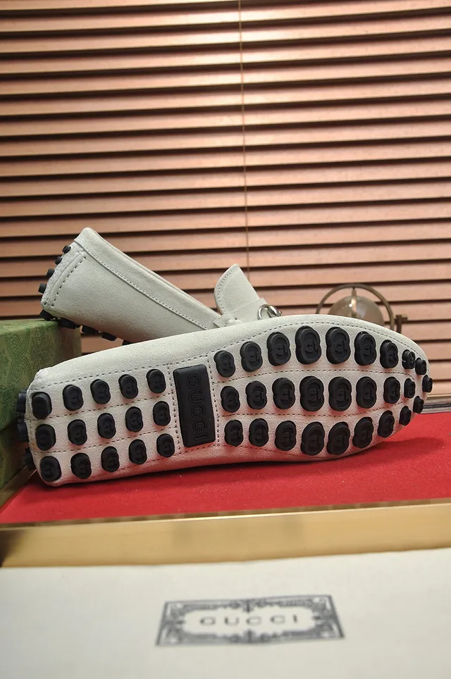 Gucci Horsebit 1955 Off-White mocassins de camurça 7