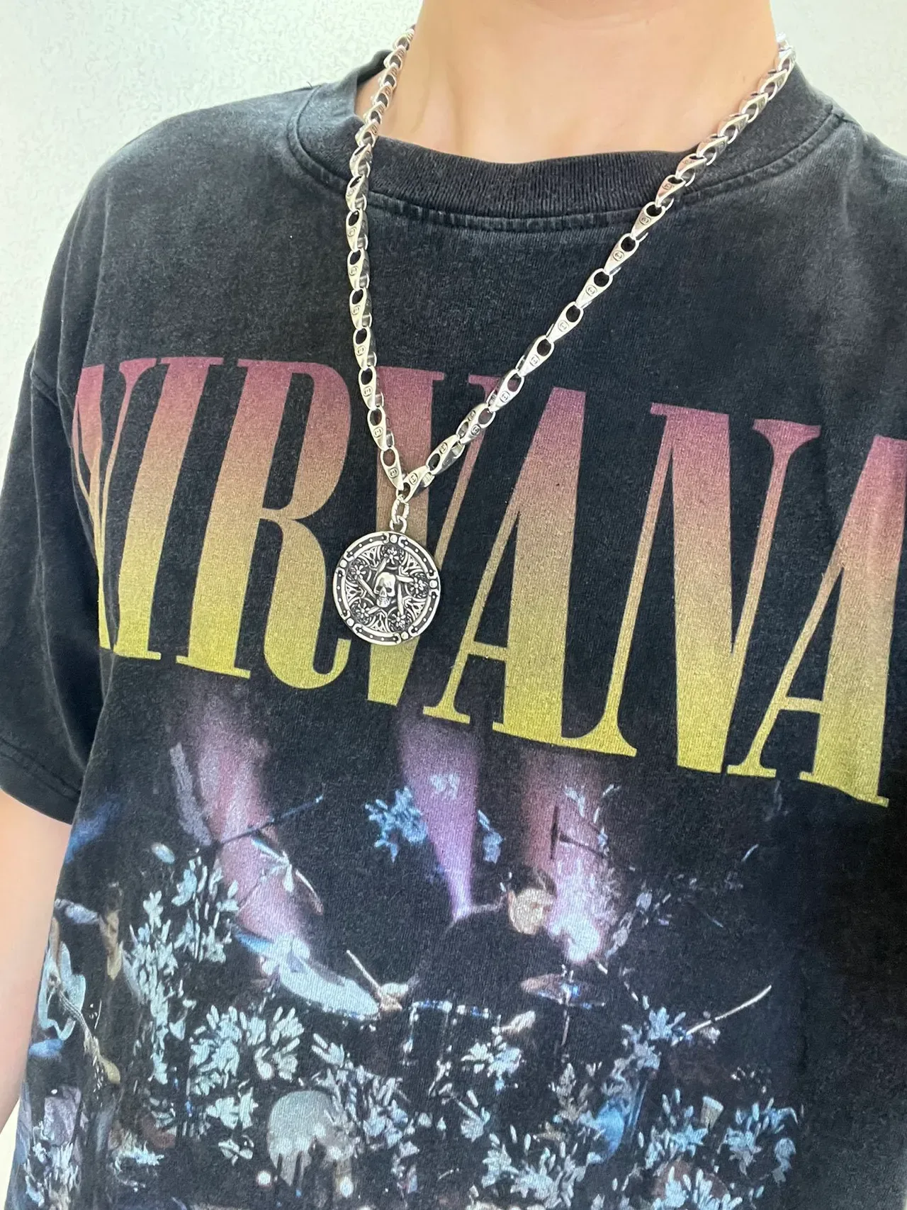 Gucci Interlocking G-Link Skull Pendant Necklace 7