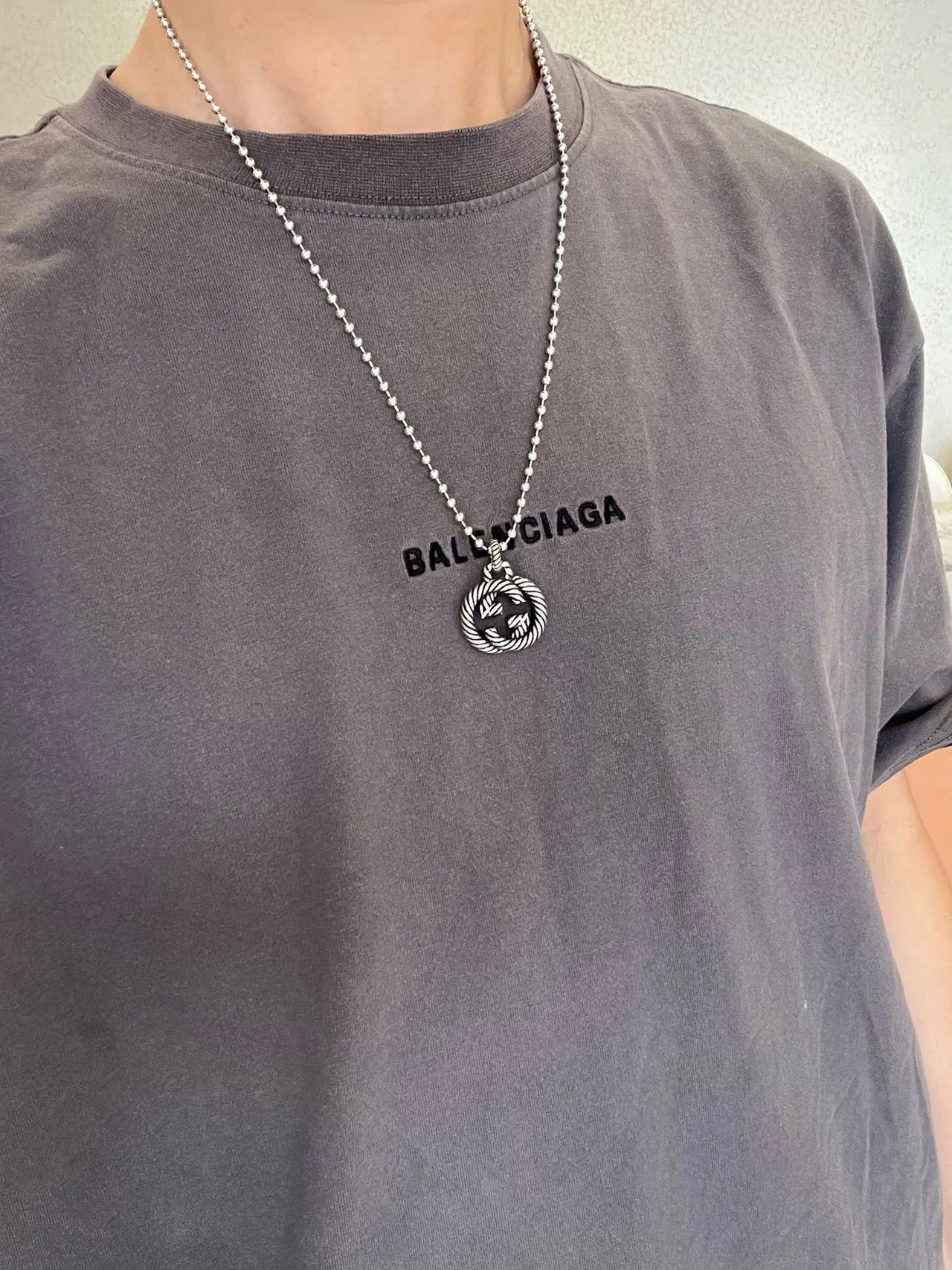 Gucci Interlocking G Rope Twist Pendant Necklace 8
