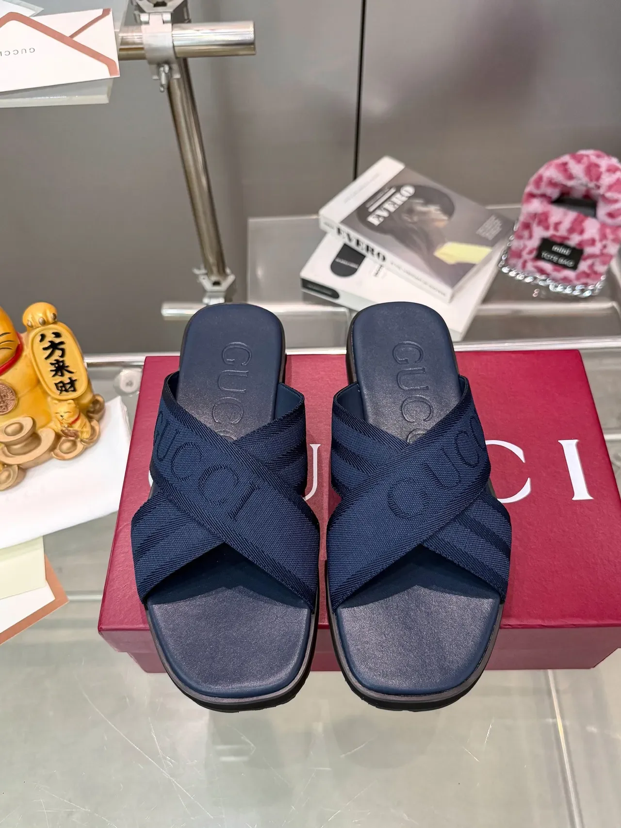 Gucci Logo Strap Slide Sandales Casuales 7