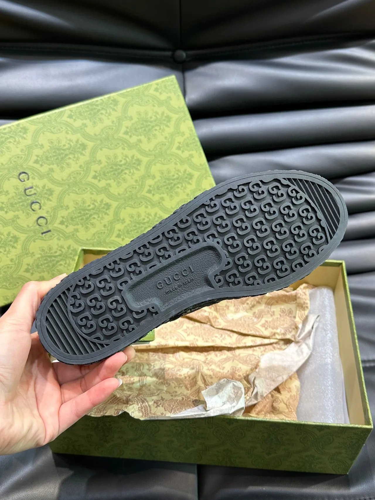 Gucci Monogrammed Textile Low-Top Lifestyle Sneakers 2