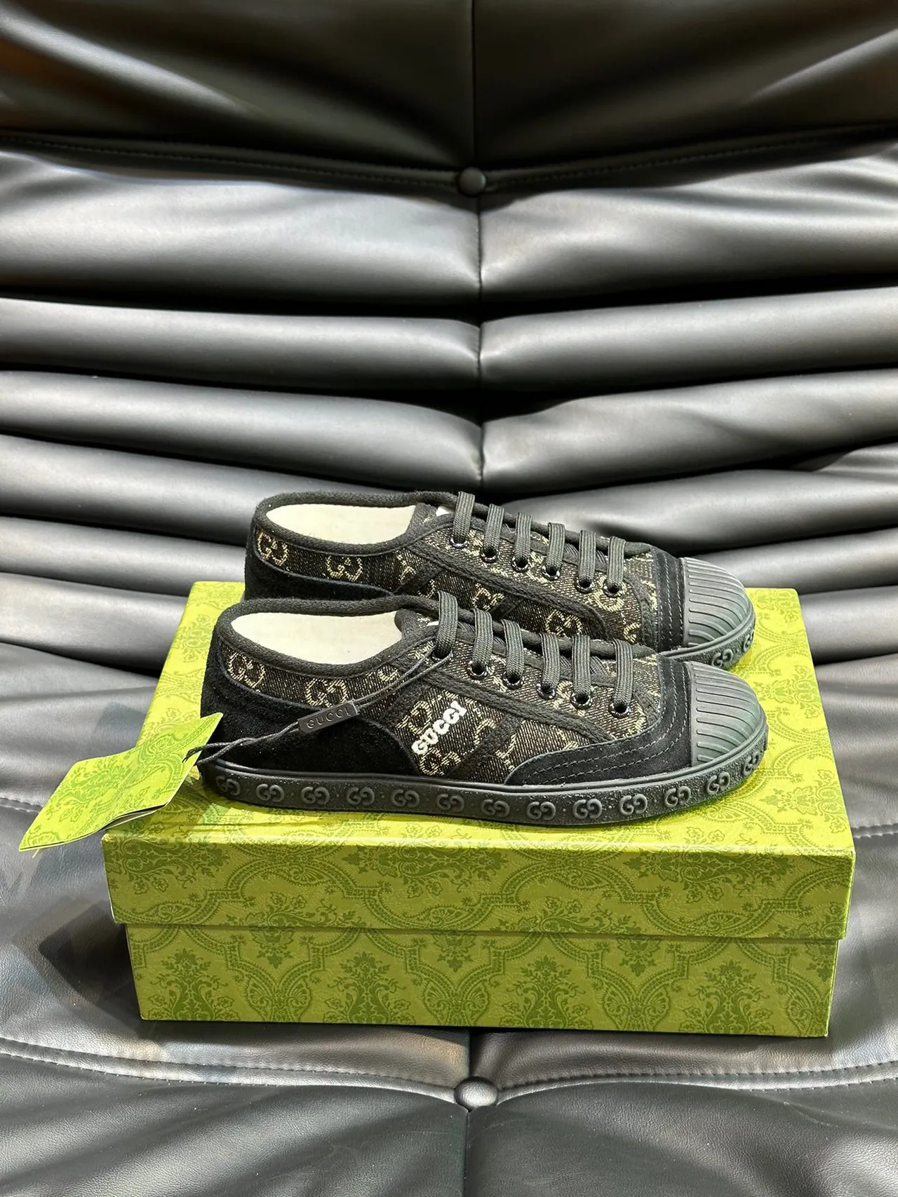 Gucci Monogrammed Textile Low-Top Lifestyle Sneakers 8