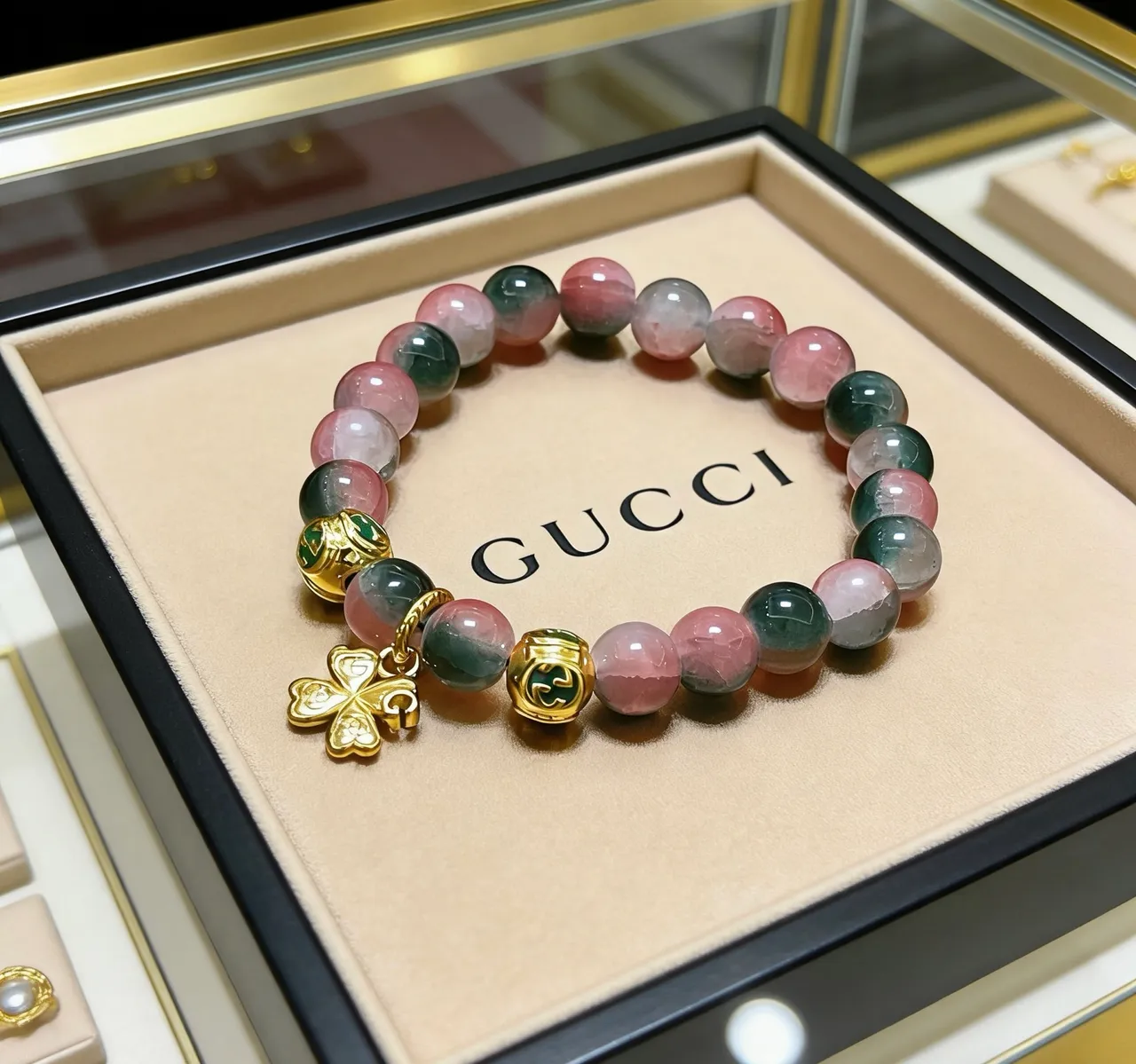 Gucci Multicolor Gold Beaded Bracelet 3