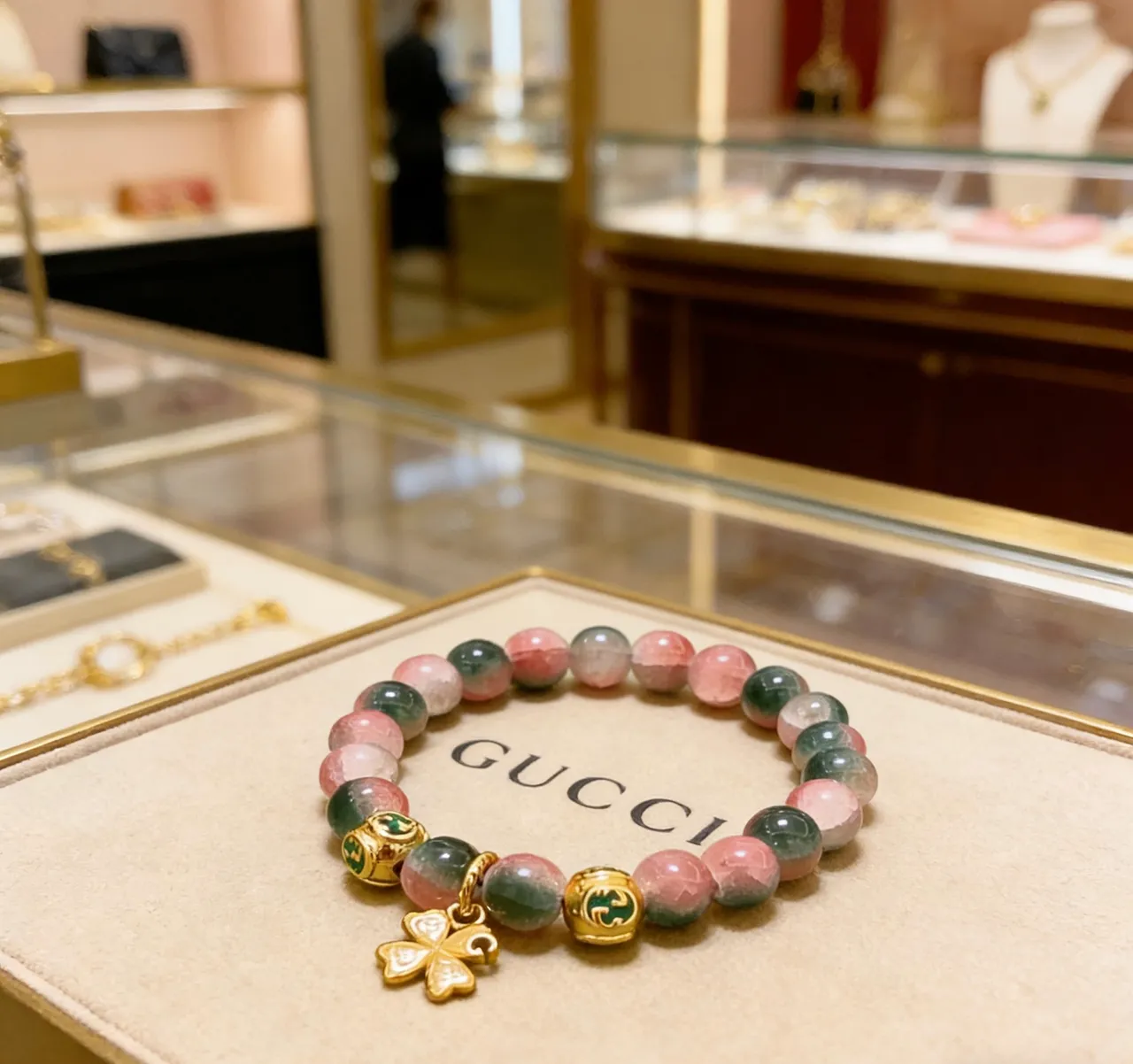 Gucci Multicolor Gold Beaded Bracelet 5