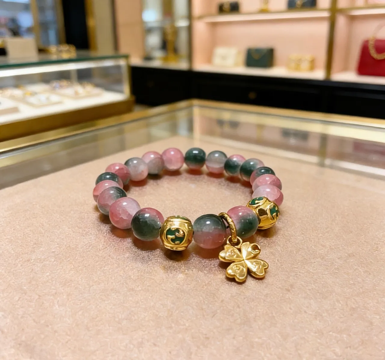 Gucci Multicolor Gold Beaded Bracelet 7
