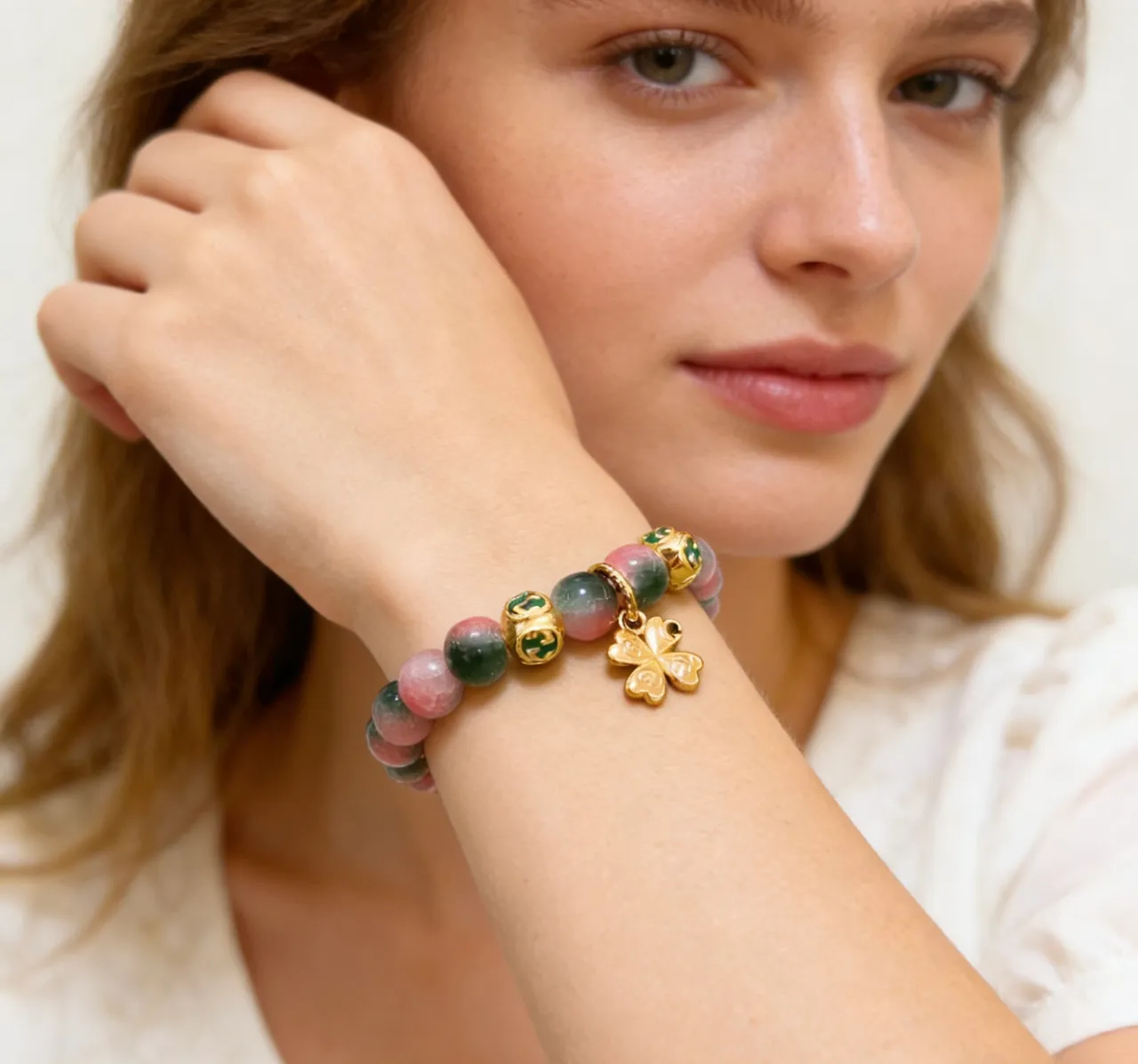 Gucci Multicolor Gold Beaded Bracelet 9