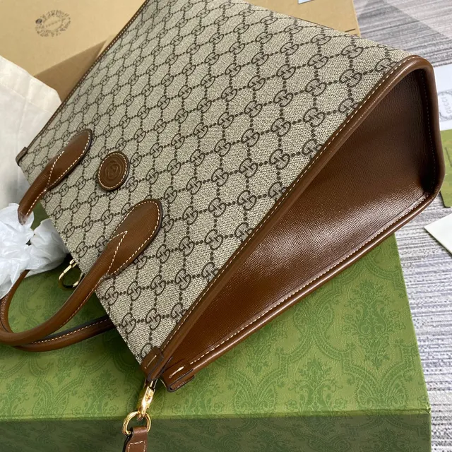 Gucci Ophidia Sac Tote Beige et Brun GG Monogram 8