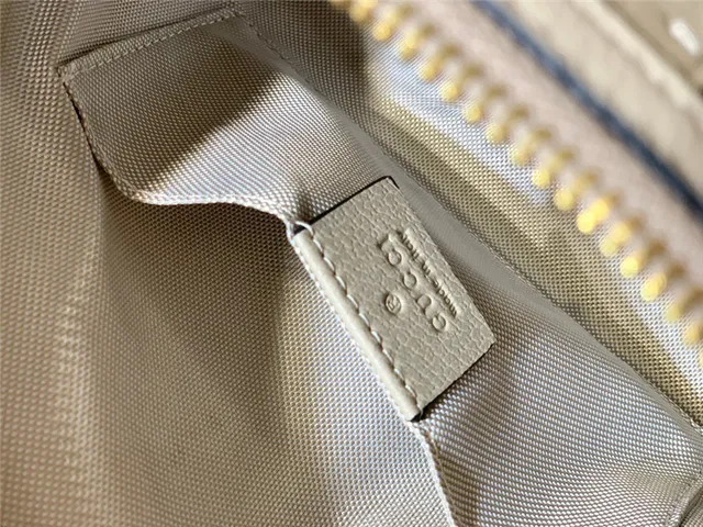 Gucci Ophidia Beige GG Monogram Canvas Web Stripe Chain Bag 11