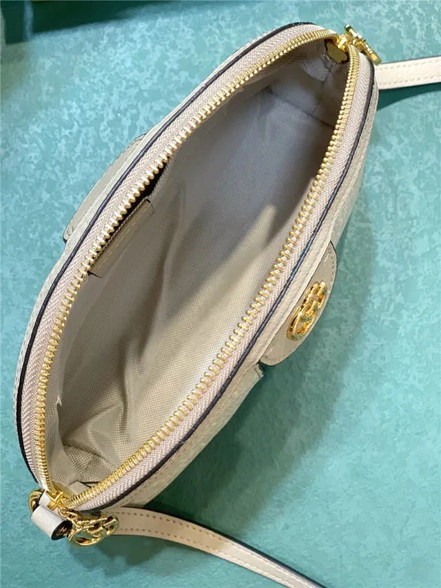 Gucci Ophidia Beige GG Monogram Canvas Web Stripe Chain Bag 12