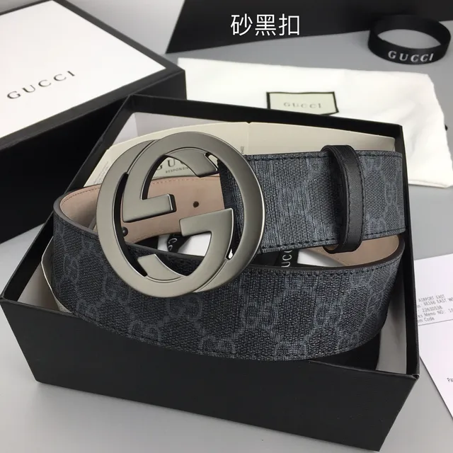 Gucci Ophidia Noir Beige GG Monogram Toile Interlocking G Boucle Cuir 5