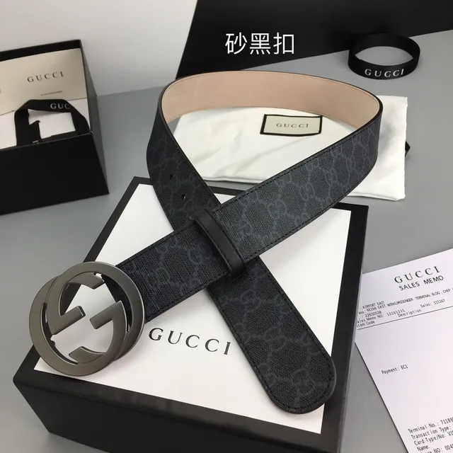 Gucci Ophidia Noir Beige GG Monogram Toile Interlocking G Boucle Cuir 6