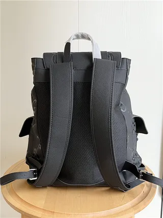 Gucci Ophidia Embossé GG Monogram Sac à dos Décontracté Noir 7