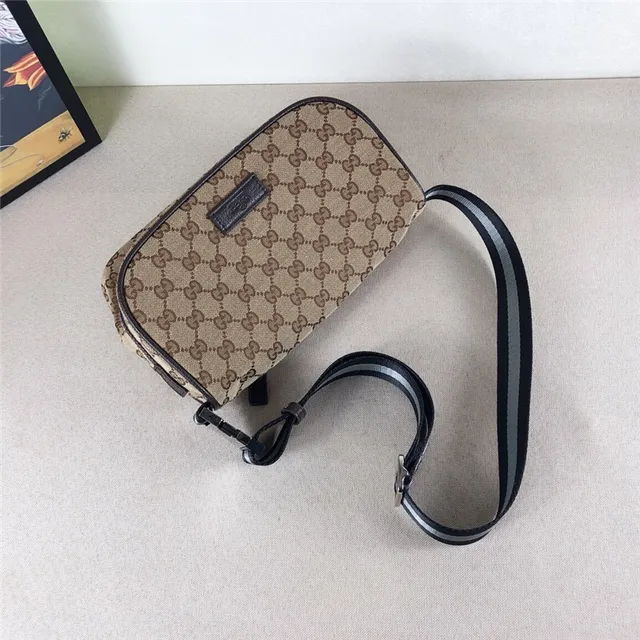 Gucci Ophidia GG Monogram Beige and Brown Crossbody Bag 12