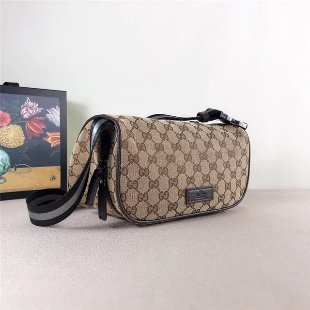 Gucci Ophidia GG Monogram Beige and Brown Crossbody Bag 16