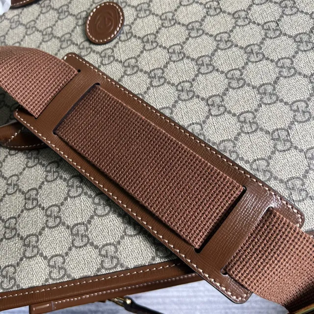 Gucci Ophidia GG Monogram Canvas Beige and Brown Tote Bag 4
