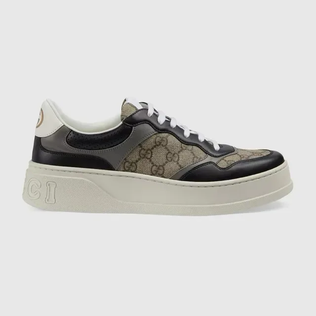 Gucci Rhyton Beige and Black GG Monogram Lifestyle Sneakers 2